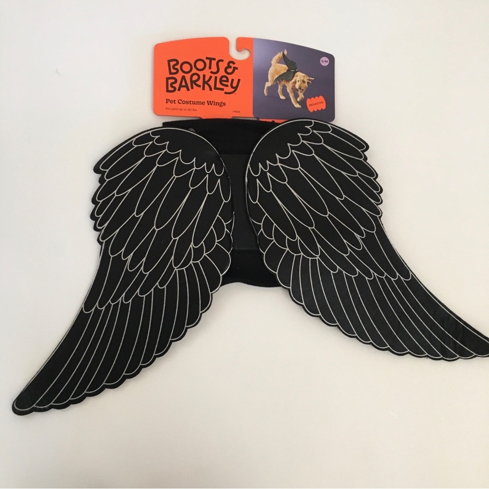 NEW Dog S/M Halloween Costume Bat Wings Reflective Up To 40LBS | Boots & Barkley